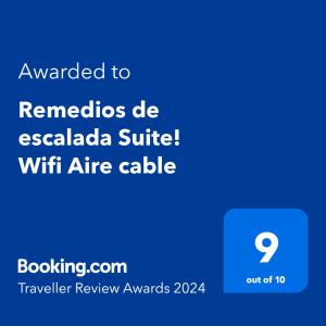 Remedios de escalada Suite! Wifi Aire cable
