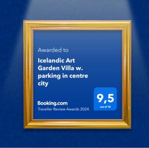 Icelandic Art Garden Villa w. parking in centre city