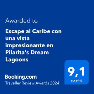 Escape al Caribe con una vista impresionante en Pilaritas Dream Lagoons