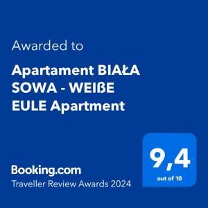 Apartament BIAŁA SOWA - WEIßE EULE Apartment