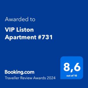 VIP Liston Apartment #731