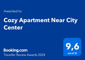 Cozy Apartment Near City Center