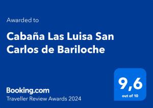 Cabaña Las Luisa San Carlos de Bariloche