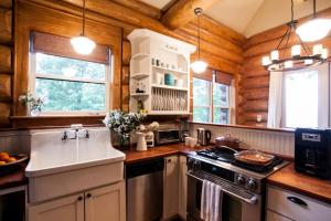 Black Mountain Log Cabin Secluded, Pet-friendly 3BD with Hot Tub & Views!