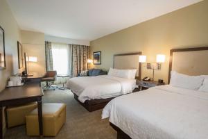 Queen Room with Two Queen Beds and Sofa Bed - Non-Smoking room in Hampton Inn - Great Falls