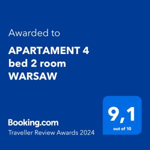 APARTAMENT 4 bed 2 room WARSAW