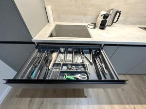 New apartment near Tipos Arena, free parking, Danubius One building