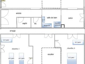 Maisons de vacances Gite Champ-le-Duc, 5 pieces, 10 personnes - FR-1-589-335 : photos des chambres