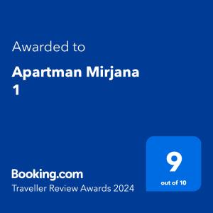 Apartman Mirjana 1 