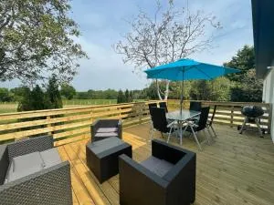 Maison contemporaine rénovée avec étang privé et terrasse, proche plage - 3 chambres, wifi inclus - FR-1-426-517 - Sainte-Flaive-des-Loups