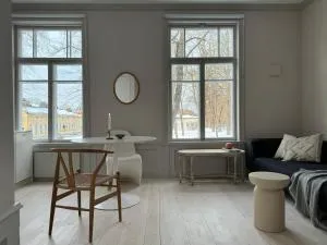 Uniikki ja tunnelmallinen empireasunto Hämeenlinnan ydinkeskustassa - Aulanko