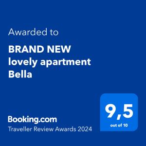 BRAND NEW lovely apartment Bella