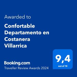 Confortable Departamento en Costanera Villarrica