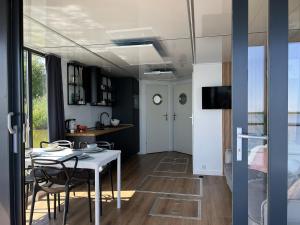 Houseboat in azy by Lake Jamno and Sea