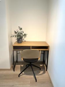 Bright loft apartment with glazed balcony