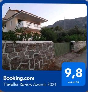 A modern farmhouse with big garden