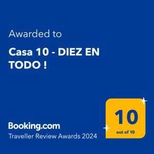 CASA10 DIEZ En TODO !