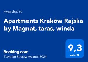 Apartments Kraków Rajska by Magnat, taras, winda