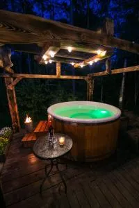 Domek całoroczny SÓWKA na Kaszubach z banią i sauną na wyłączność, wspólny basen i bilard z domkiem Jeleniówka - Ostrowite Leśna Dolina - 苏尔茨兹诺