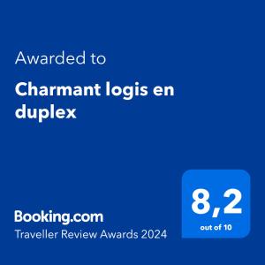 Charmant logis en duplex