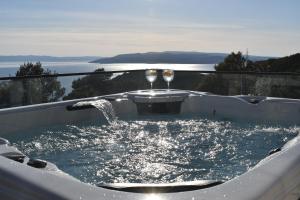 Luxury Villa Bašak with Infinity Pool and Sea View