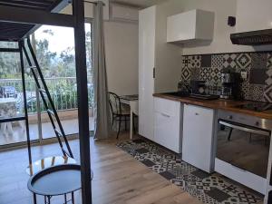 Studio 4 pers terrasse vue mer