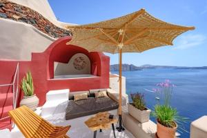 Stunning Santorini Villa 1 Bedroom Villa Indiana Private Heated Plunge