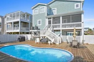 Marsh Mellowed by the Sea Brunswick Vacation Rentals Privated heated pool and beach - Monogram
