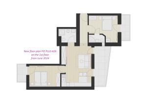 Two-Bedroom Apartment with Two Bathrooms and Mountain View room in Residence Apparthotel Eden