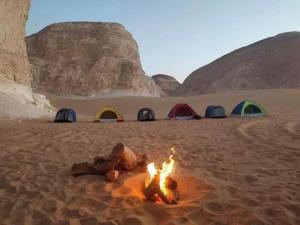 white desert safari camp