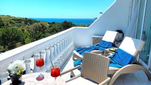 Dea Del Mare complex in front of the sea.