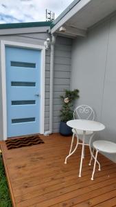 The blue door tiny house.