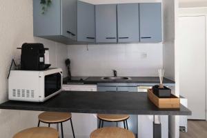 Résidence Les Carlines - Studio équipé pour 4 personnes vue pistes MAE-0214