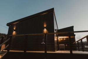 3 x bespoke built cabins with hot tubs, mid Wales