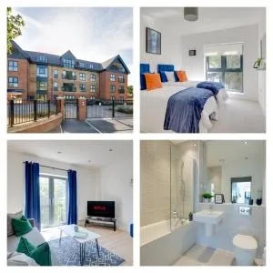 Stevenage Luxury 1 Bed Apartment Sleeps 4 WIFI Free Parking Secure by JM Short Lets - Гітчин