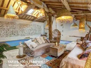 Gîte de Charme avec Piscine, Spa et Sauna, 5 Chambres, Jardin Privé et Équipements Modernes - FR-1-496-311 - Saint-Germain-Laval