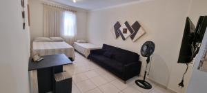 Apartamento Kit Ocian na Praia Grande Frente Mar