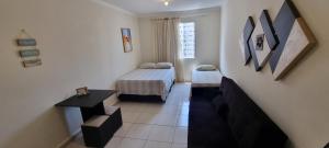 Apartamento Kit Ocian na Praia Grande Frente Mar