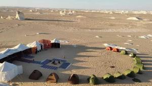white desert safari camp