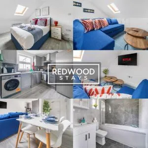 BRAND NEW, 1 Bed 1 Bath, Modern Town Center Apartment, FREE WiFi & Netflix By REDWOOD STAYS - 艾什