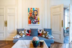 Appartements Appartement Haussmannien d’Artiste, exception, quai de Saone balcon+Parking : photos des chambres