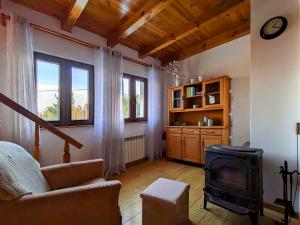 Dom na skarpie z widokiem na jezioro, z kominkiem i garażem