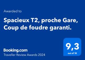 Le Chinchauvaud - Spacieux T2 - Coup de foudre garanti en face de la gare des Bénédictins