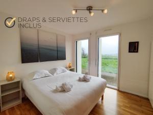 Maisons de vacances TY COUM - Longere moderne avec vue sur l'aber : photos des chambres