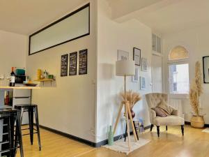 Appartements Le Cocon Briochin, grand appartement en plein centre de SaintBrieuc : photos des chambres