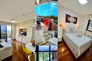 Apto com VISTA do Pão de Açúcar, VARANDA, PISCINA, SAUNA, ACADEMIA, COZINHA COMPLETA, GARAGEM, PORTARIA 24h e MINI MERCADO - São Domingos