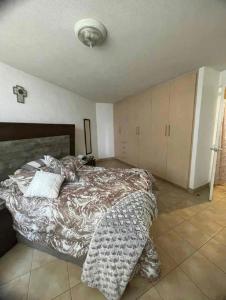 The desert behind the window