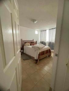 The desert behind the window