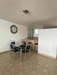 The desert behind the window