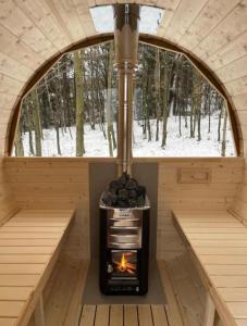 Domek w lesie Sauna i Gorąca balia Wellness&Spa